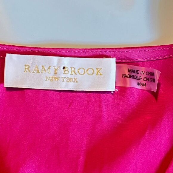 Ramy Brook Pink Top with Dolman Sleeve Size Medium Blouse - Picture 3 of 5